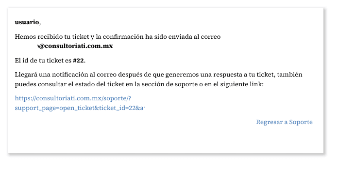 Solicitar soporte mediante Ticket - Consultoría TI