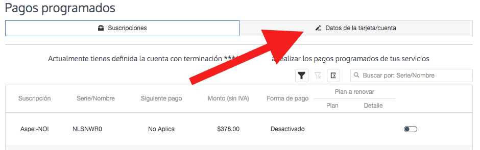 Configurar cargo automático de Suscripción Aspel - Consultoría TI