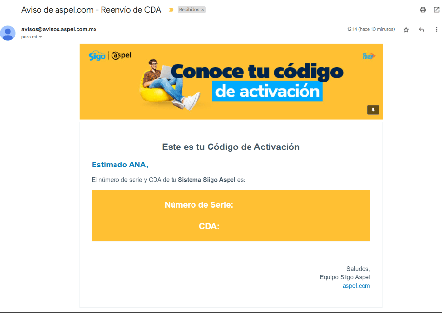 ¿Dónde puedo consultar el número de serie y CDA de los Sistemas Aspel? - Consultoría TI